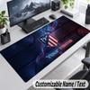 Custom Name Text Mouse Pad Atletico Madrid FC Personalized Desk Pad For Work And Gaming