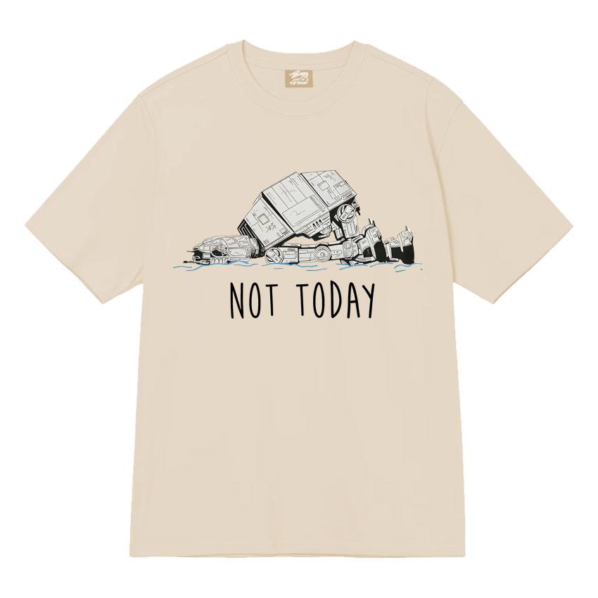 Funny At Walker Not Today Harajuku T Shrits Graphics Print Mens Women Tee Shirt High Quality Short Sleeves Streetwear Teenagers