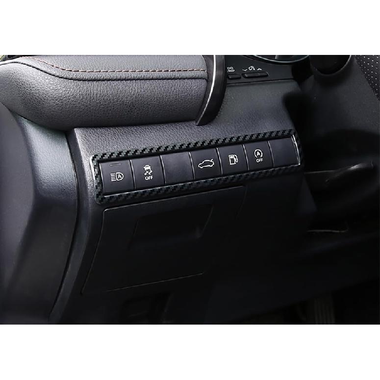 ERIDANUS Auto Accessories Fit for Toyota Camry 2020 2019 2018 Headlight Switch Control Trim (Not for 2023 2022 2021) (Carbon Fiber Style) ABS 1 PCS