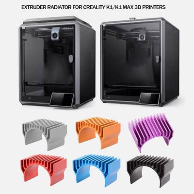 For 3D Printer Radiator Aluminum Alloy Heatsink For DIY Creality K1/K1 MAX 3D Printer Extruder Cooler