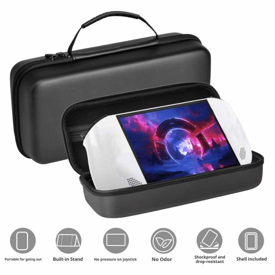 Geantă de transport pentru Legion Go S Portabil Carcasă dură Pungă de călătorie Rezistentă la șocuri Geantă de depozitare protectoare cu mâner pentru consolă, controller, dock