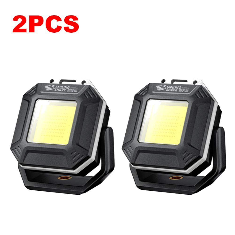 1-10PCS COB LED Work Light With Magnetic Base 180 ° Adjustable Angles Inspection Lamp Waterproof Outdoor Emergency Flashlights