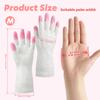 Kitchen Gloves Reusable Household Cleaning Gloves Water Resistant Skin Friendly Kitchen Dishwashing Gloves for Bathroom Cleaning