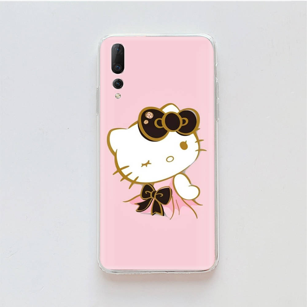 Transparent Case for Samsung A04 A14 A23 M33 M53 Realme 10 9 C35 C55 VIVO X80 Infinix Hot 30 Note 11 Tecno Spark 8P Pro L-12 Hello Kitty