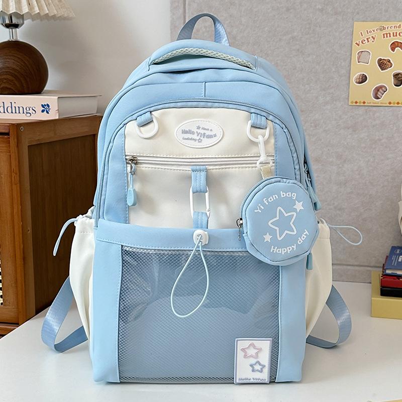 Children's schoolbag, elementary school students, junior high school girls, high-value two-piece set, high school backpack, fashion backpack