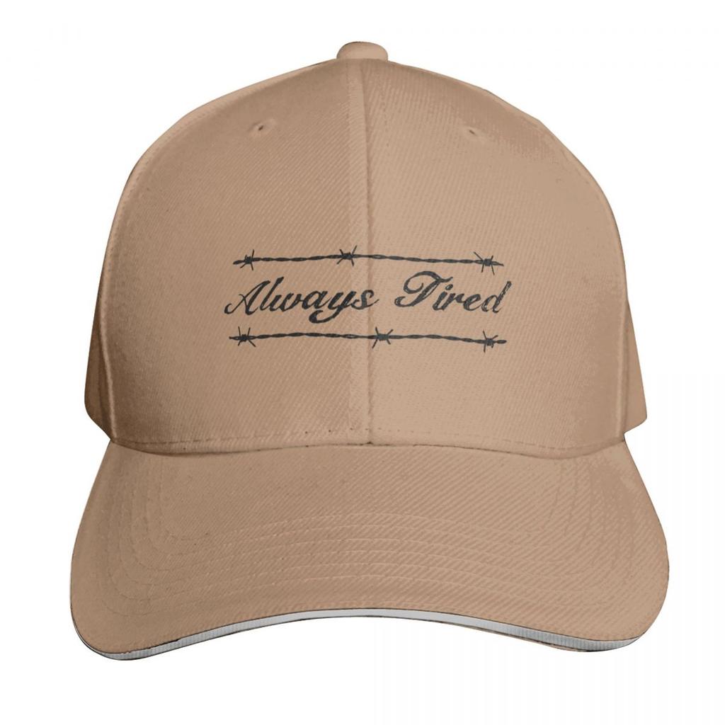Always Tired Baseball Cap Tea Hat Hat Luxury Brand Golf Cap Trucker Hat Women Beach Fashion Unisexs