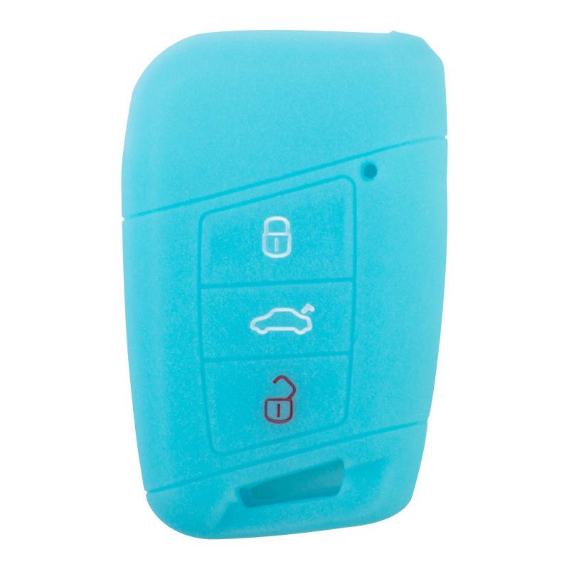 Suitable for Volkswagen CC Weilan 3-button Silicone Key Bag Magotan B8 Passat Arteon Key Cover Remote Control Cover