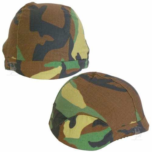 SHENKEL US Military SWAT Fritz Tactical Helmet with Camouflage Cover! Woodland M88 for US Military Airsoft