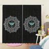 Set Of 2 Colorful Mandala Butterfly Pattern Printed Curtains Window Decorations Home Room Made Polyester