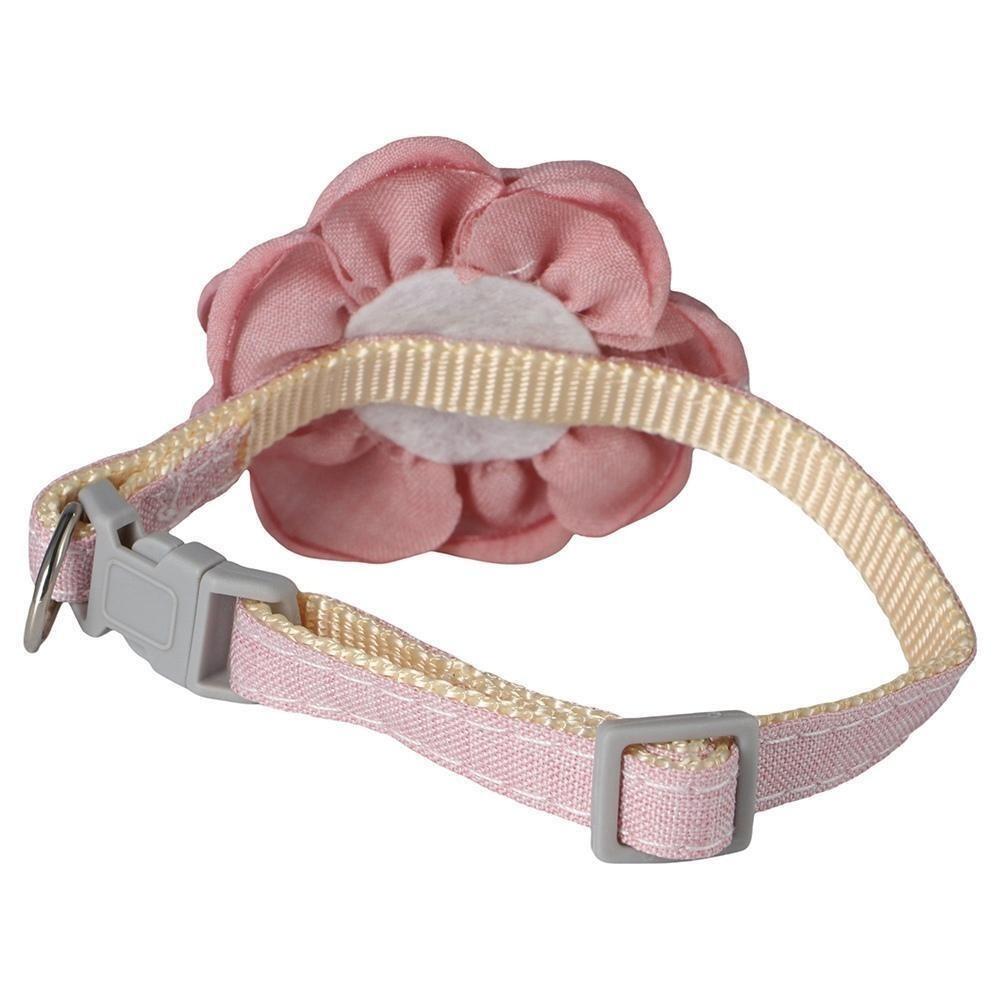 Soft Pet Cat Collar with 3D Flower Buckle Dog Leash New Cats Collar  Pet Decorative