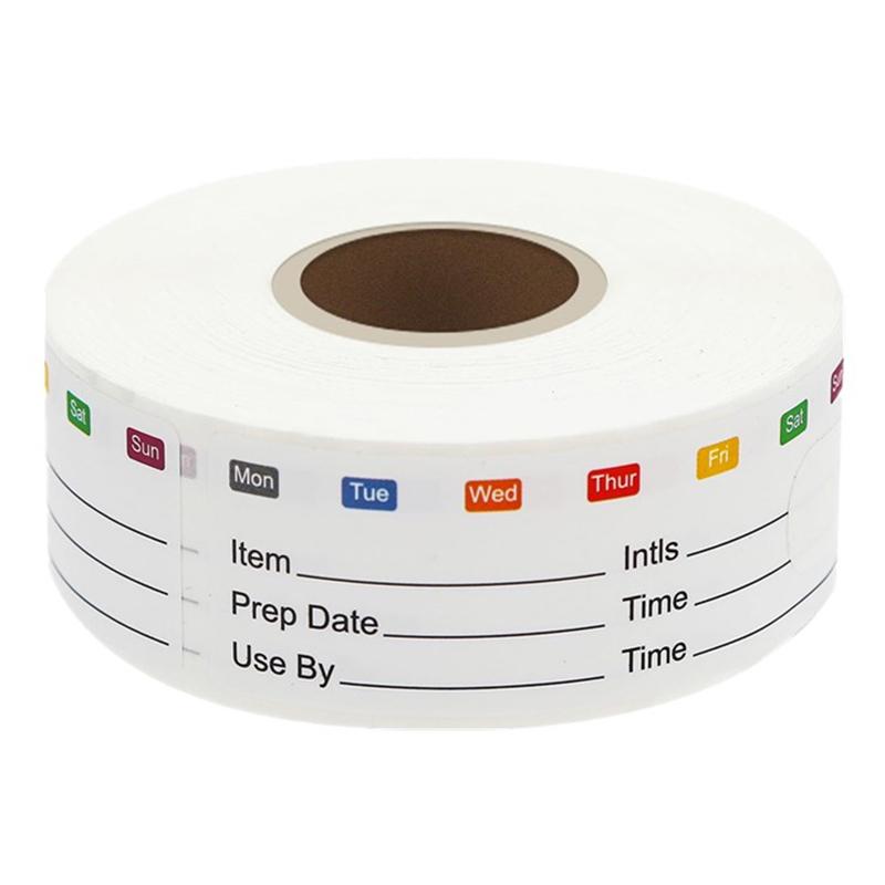 

Kitchen Date Food Sticker Label Stationery Sticker 300Pcs/Roll Snacks Candy Storage Expiration Date Label Self-Adhesive Sticker