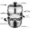 ASD 304 Stainless Steel Steamer & Soup Pot