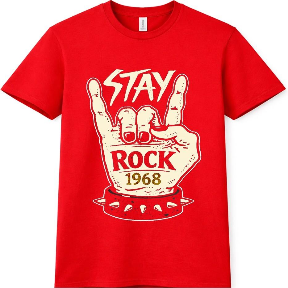 Футболка Rock N Roll Знак Рок-н-ролла Хэви-метал Винтажная 1968 Графическая футболка S