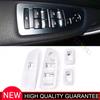 For BMW 1 Series E81 2007-2011 Matte Silver Door Window Switch Lift Cover Trim