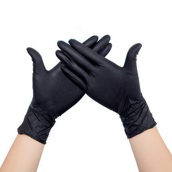 Nitrile Disposable Gloves - Food Safe, Acid & Alkali Resistant, Wear-Resistant for Household and Dishwashing Tasks.