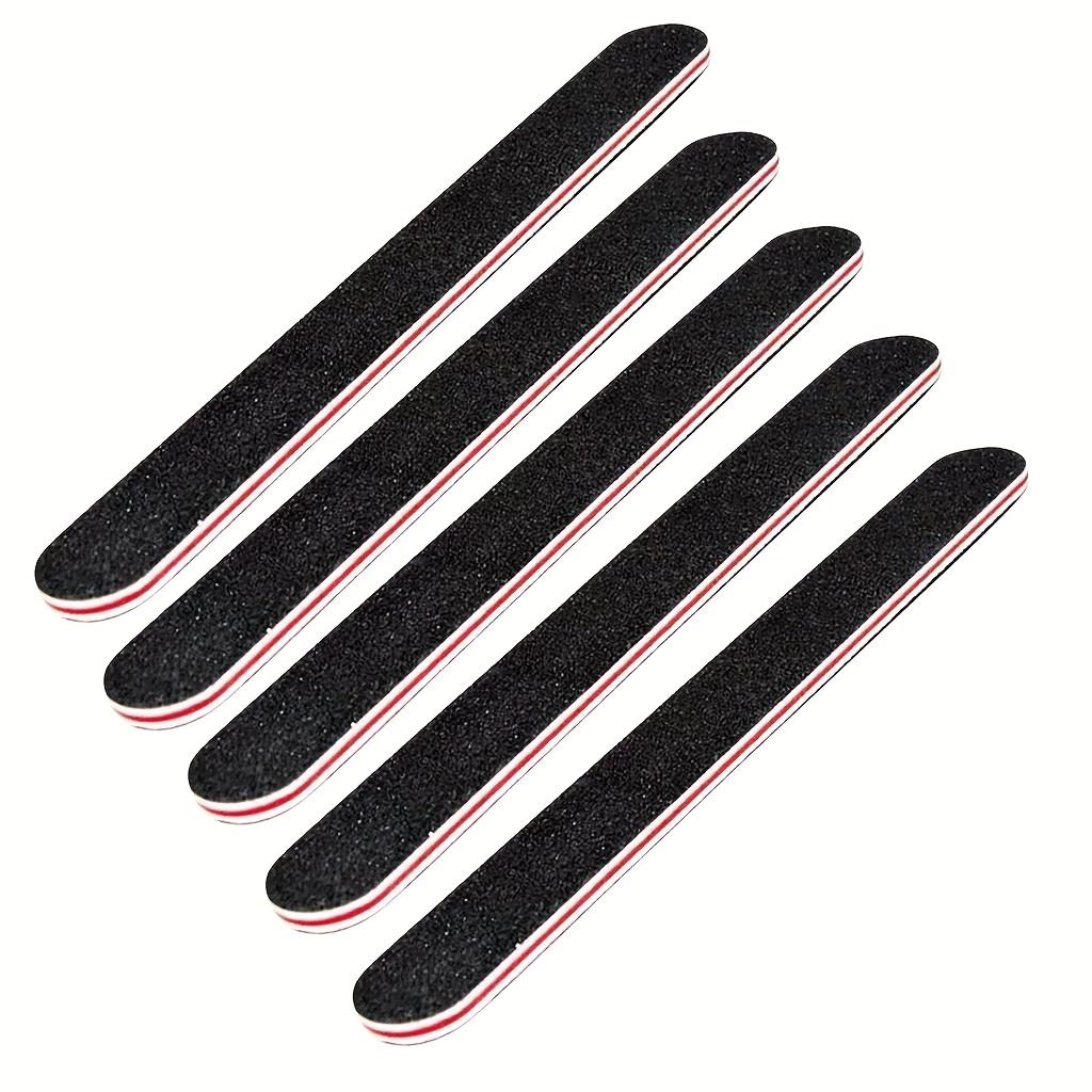 5/10pcs Professional Double-Sided Nail File Set Featuring 100/180 Grit Black Sanding Boards for Nail Care And Filing