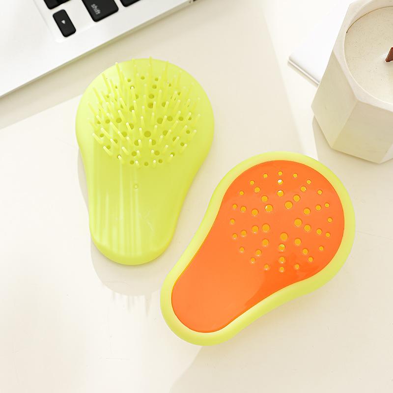 

Hollowed-out Massage Comb, Multi-functional Air Comb, Ventilation Holes, Dry and Wet Dual-purpose Hair Smoothing Comb, Styled Straight Hair Comb 1pc жёлтый