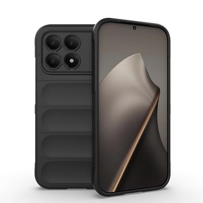 Soft Black Rubber Cover Funda Case for Xiaomi POCO F8 Ultra 5G F8 Pro Pocof8 Poko Shockproof Phone Accessories