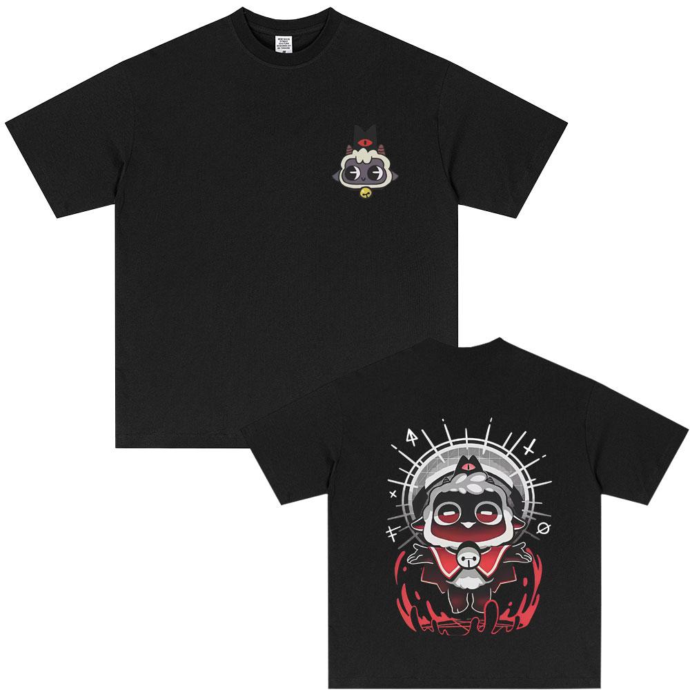 Limited Game Cult of The Lamb Graphic Tshirt Unisex Women Casual Soft Cotton Oversized T Shirts Cosplay Player Merch Tshirt Tops