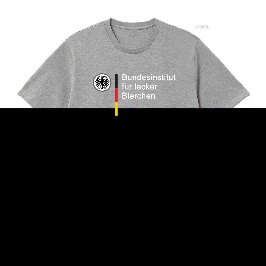 Mens T Shirt Alcohol Beer Federal Institute for Delicious Party German Style Print Casual Wear vintage Washed