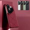 Luxuriöse Leder-Handyhülle für Huawei Pura 80 Ultra, plattierter Kameraschutz, Hartschalen-Rückseite für Pura 80 Pro Plus Funda