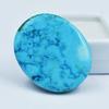 Blue Turquoise Oval Cut 74.25 Ct Arizona Slab Crystal Natural Loose Gemstone