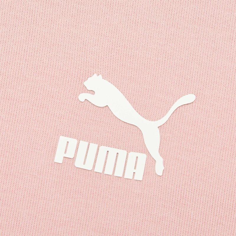 Puma Panelled Logo Print Color Block Hoodie Dress Women Dresses Newlywed-Pink 532185-14
