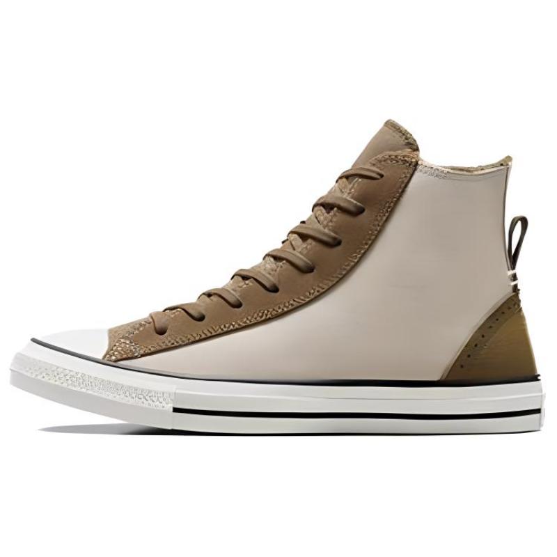 

Converse All Star Perfed Overlays Classic and versatile Abrasion Wrapping Lightweight High Top Espadrilles Unisex Beige Brown 41