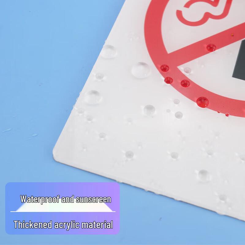 HUIHUADU Acrylic No Smoking Sign