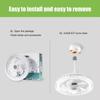 Modern Ceiling Fan With LED Light And Remote Control E27 Fan Lamp 4 Speed 360° Circulating Air For Kitchen Room Home Lighting