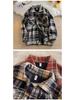 Xiaoxiang High Street Plaid Couple Shirt Jacket: Men's American Retro Long-Sleeve Trend for Spring & Autumn