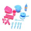 18 Pcs/set Kids Play House Toys Mini Dollhouse Kitchen Tablewares Tool Gift for Baby