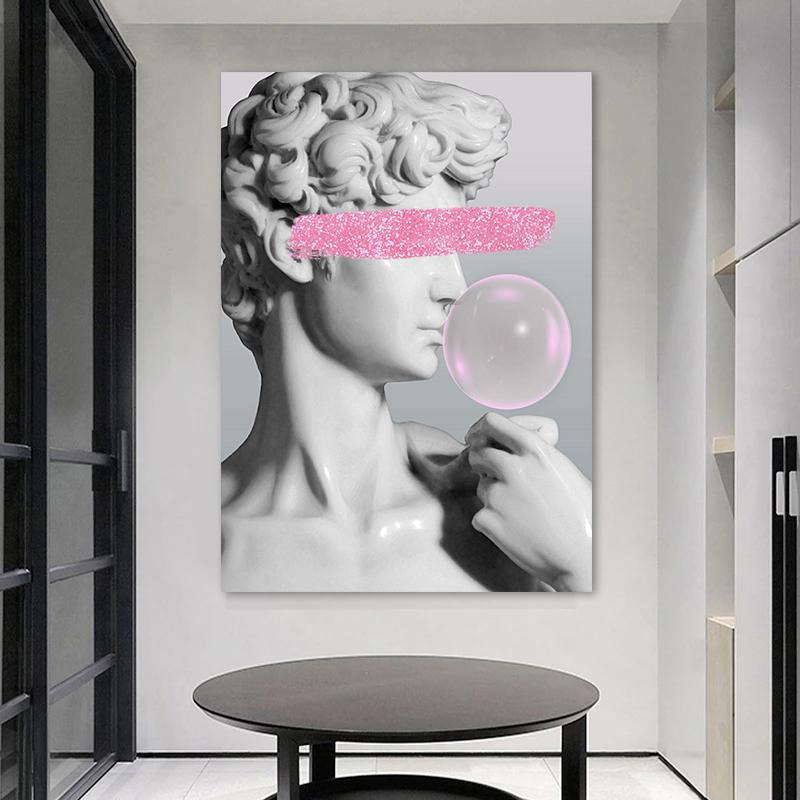 David Sculpture Posters and Prints Modern Canvas Painting Nordic Wall Art Pictures for Living Room Home Decoration