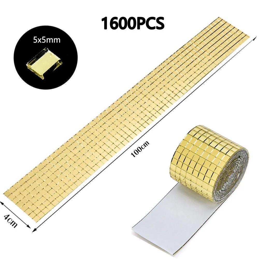 

New Self-Adhesive Mini Square Mirror Mosaic Tiles Stickers, Bathroom DIY Handmade Craft for Home Decoration