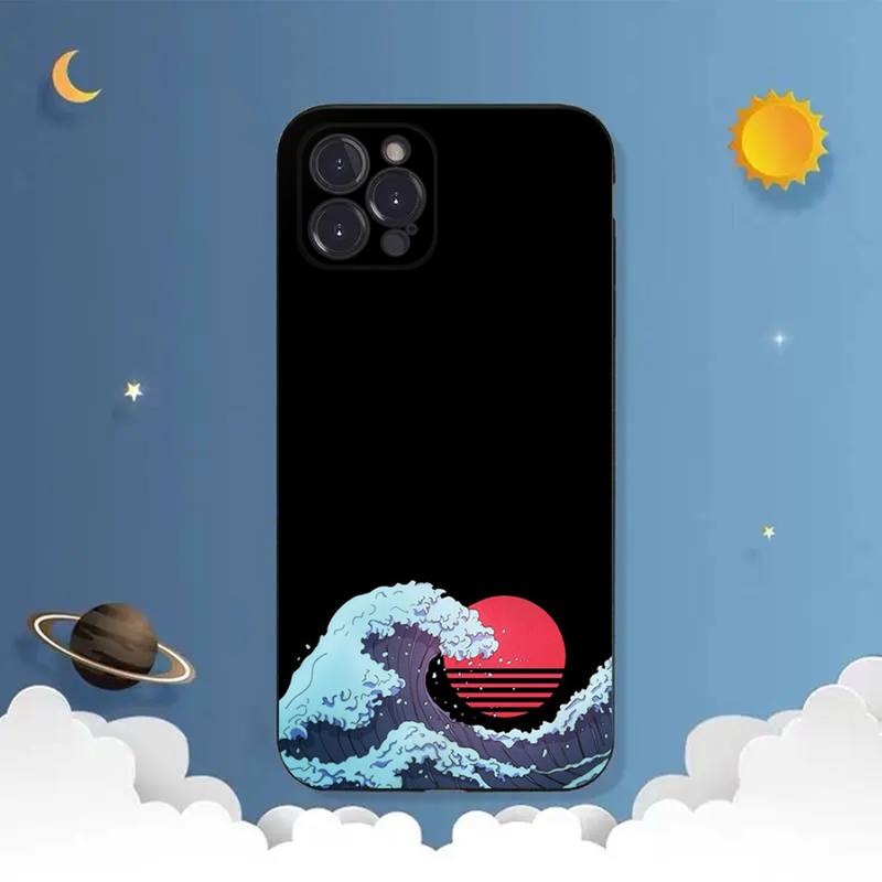 Pouzdro na telefon Sea wave pro iPhone Samsung Galaxy Redmi Xiaomi Oppo OnePlus Note SA 7 8 9 10 11 12 13 14 20 21 22 23 53 54 Pro Max Plus Ultra TPU Soft