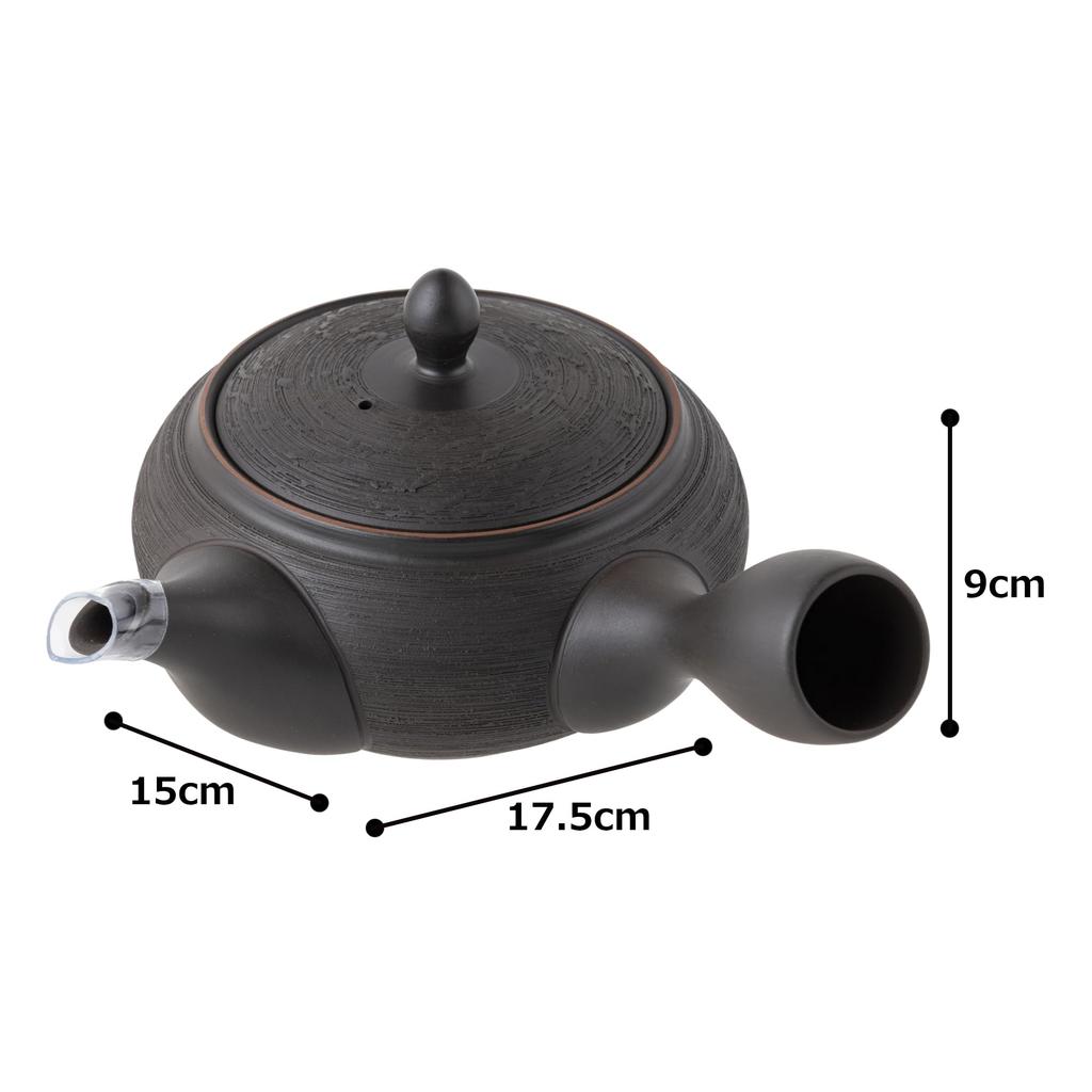 Smoked Pine Suitable for Gyokuro and Kabusecha Made In Tk005 Tokoname-yaki Teapot, Horyu, Bark, 300ml, Ceramesh, Tea, Japan, Boxed,