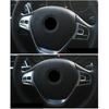 Matte Chrome Interior Accessory Steering Wheel Button Cover Trim For BMW 3 4 Series F30 F34 GT 2014-2017
