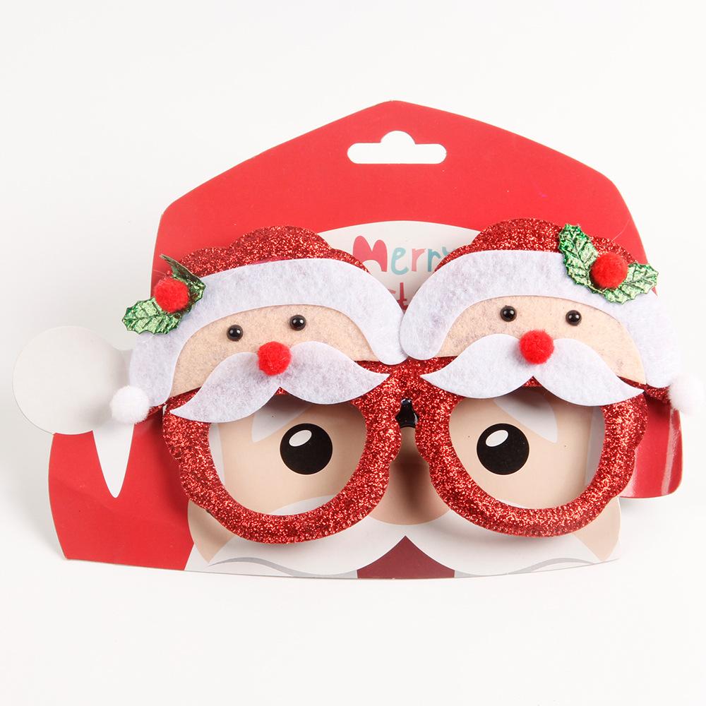 

Christmas Ornaments Ball Party Glasses Adult Children Dress Up Props Christmas Tree Antlers Ball Glasses Frames