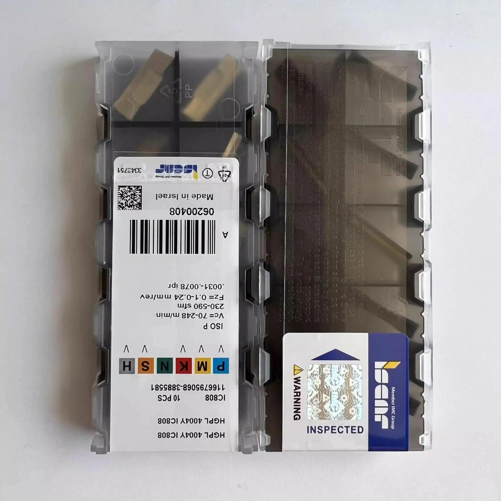 

ISCAR / HGPL4004Y IC808 /Industrial indexable carbide inserts 10 Pcs