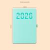 1 st Dagbok i Läder 336 Sidor 2026 Daglig Månatlig Planerare Med Färgglada Månadsmärken Hårdband Daterad För Daglig Planering
