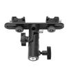 Dual Hot Shoes Flash Lamp Mount Holder Bracket For Camera Video Camcorder