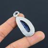 Sodalite Gemstone Sterling Silver Boho Bezel Artisan Birthday Elegant Pendant