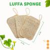 Natural Non Scratch Scrub Sponge Eco Friendly and Compostable Plant Fiber Loofah Dish Sponge Kitchen Scrubbers for Dish Biodegradable Cleaning Sponges