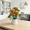 Artificial Rose Plant With Plastic Construction For Wedding Decor And Home Display