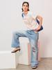 EDENIK Shell Scarf Short Sleeve T-Shirt_Ivory