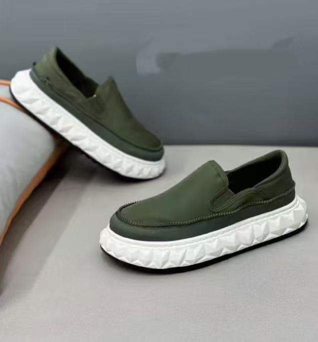 New Cloth Wide Head Zipper Breathable Casual Shoes Low Top Lazy Music Ysd