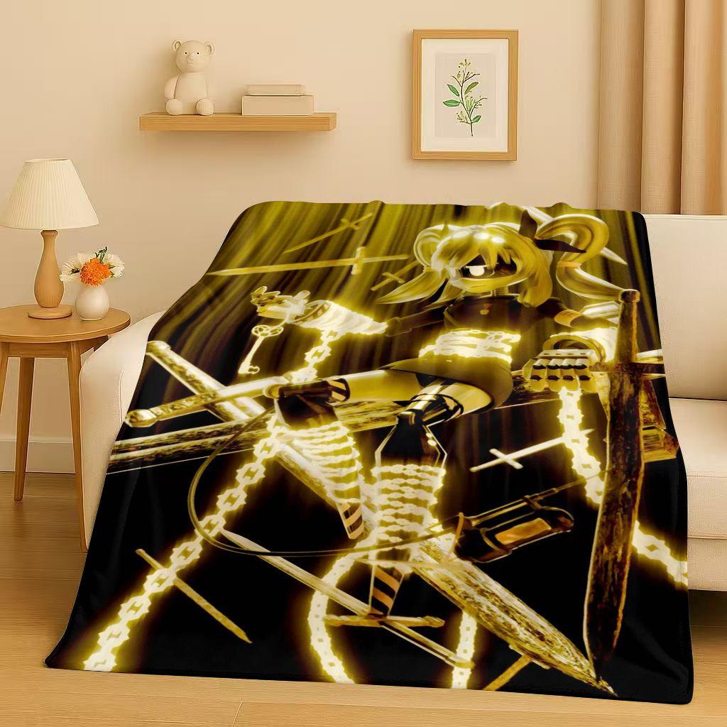 HD Kreslená Vražedná Dron V Uzi J Robot Flanelová Přikrývka, Ultra Měkká Teplá Plyšovádeka pro Domácí Ložnici Postel Pohovku Kryt Piknik Děti