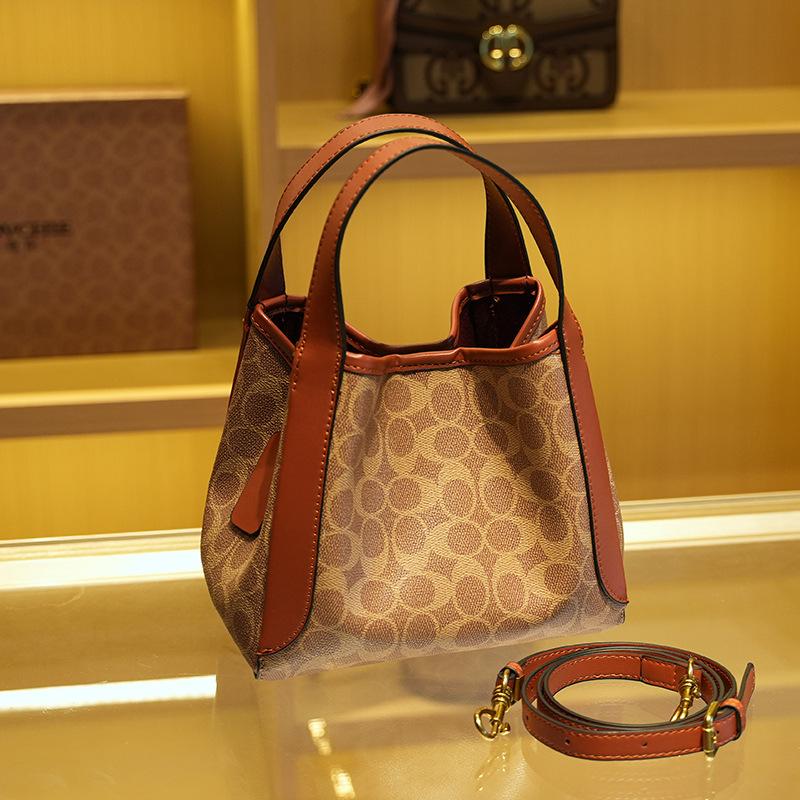 

COVCHIE women s bag 2025 new high-end portable vegetable basket fashion темно-коричневого