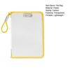 Transparent Zipper Pouch A4 Letter Size File Folder with Handle Portable Document Organizer for Office School Travel Supplies