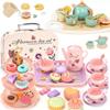 Children's Wooden Ice Cream Shop Pretend Play Dessert Set With Realistic Tea Accessories
